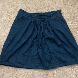 Long denim skirt with pockets!